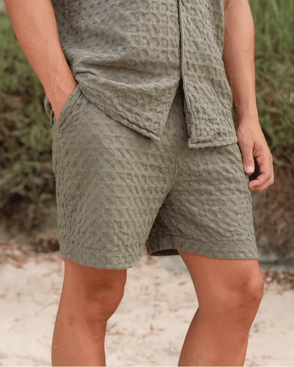Orb Waffle Short - Olive - Mens | Sand Cloud