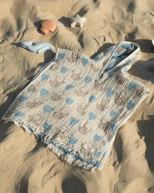 Ducky Gauze Hooded Poncho | Sand Cloud - Image 3