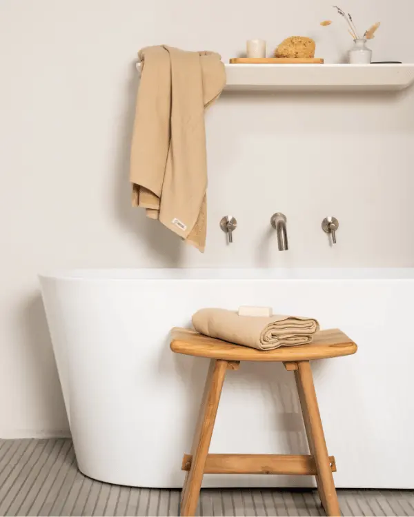 Terra Fringeless XL Bath Bundle - Sand | Sand Cloud - Image 4