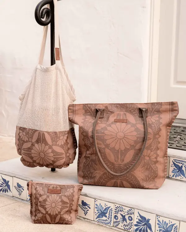 Nippon Daisy Printed Net Market Bag | Sand Cloud - Image 4