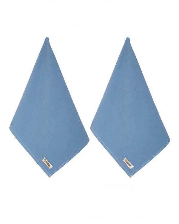 Terra Fringeless Hand Bath Bundle 2 Pack - Slate Blue | Sand Cloud - Image 4