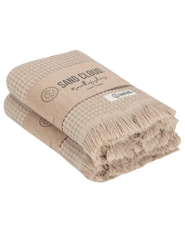 Micro Waffle Hand Bath Bundle - 2 Pack - Sand | Sand Cloud - Image 3