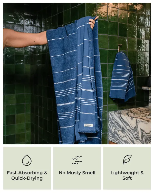 Classic XL Bath Bundle 2 Pack - Sage | Sand Cloud - Image 3