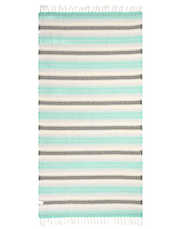Alternative view of Seafoam Baja Beach Blanket - Most Popular Beach Blanket | Sand Cloud