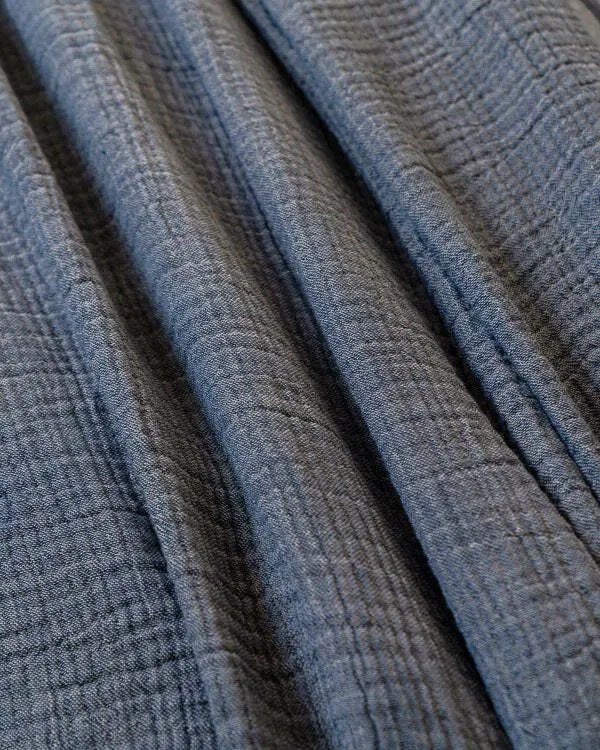 Senna Melange PARTY BLANKET Indigo - King | Sand Cloud - Image 6