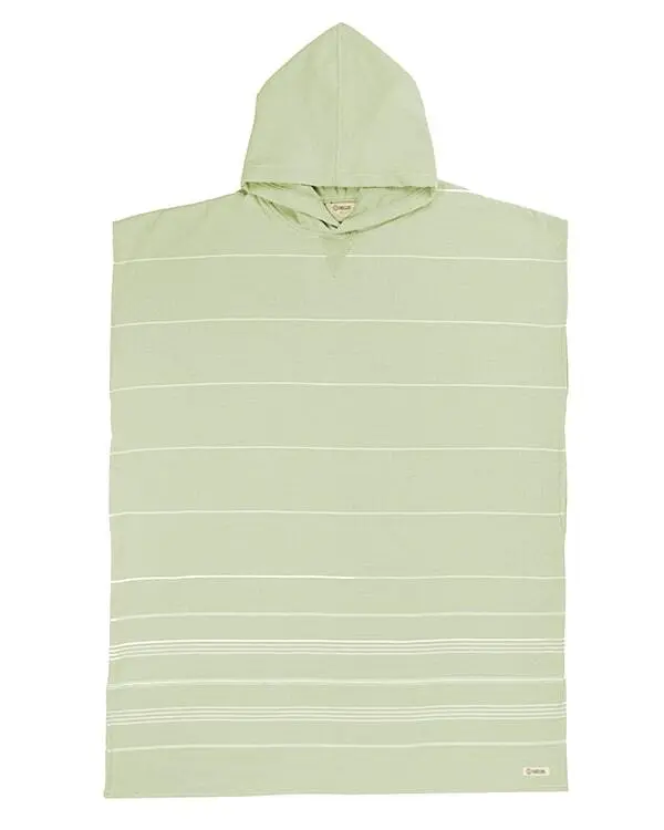 Classic Stripe Hooded Poncho - Celadon Green | Sand Cloud