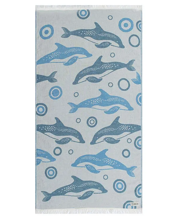 Dolphin Bubbles Kids Towel | Sand Cloud