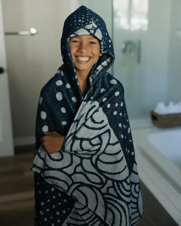 Whale Shark Hooded Kids Bath Towel | Sand Cloud