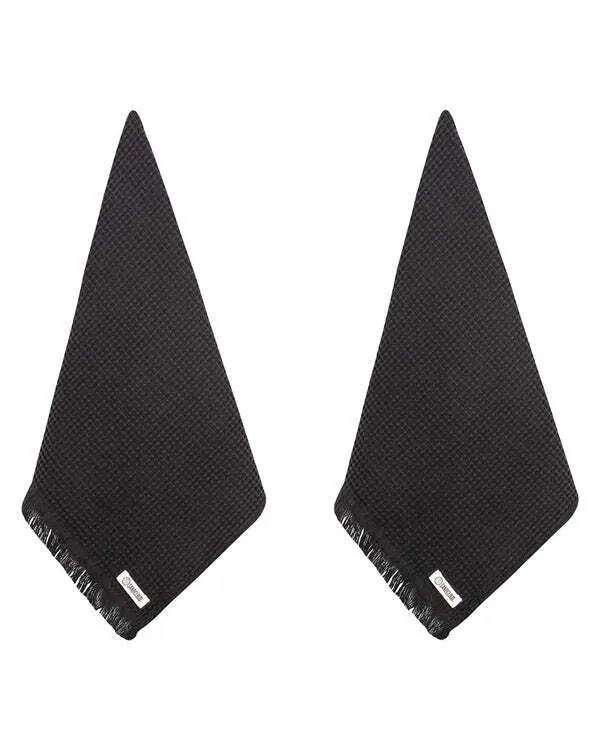 Micro Waffle XL Bath Bundle - Black | Sand Cloud - Image 4