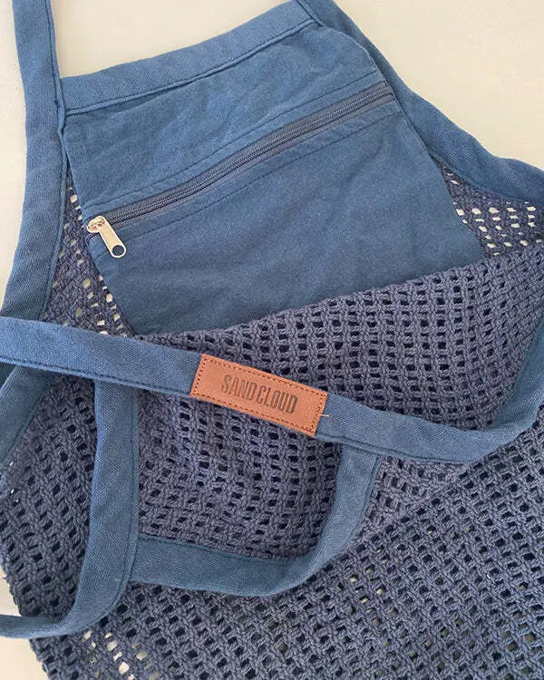 Alternative view of Net Market Bag Navy | Sand Cloud