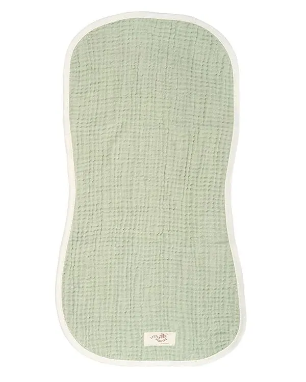 Little Fishies Gauze Burping Cloth Bundle - 3 Pack - Sage / Grey / Navy | Sand Cloud - Image 5