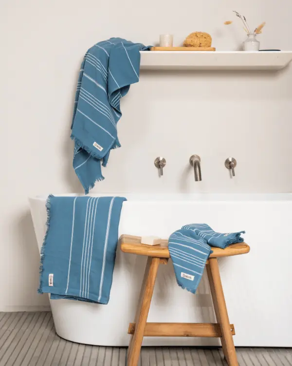 Alternative view of Classic XL Bath Bundle - Slate Blue | Sand Cloud