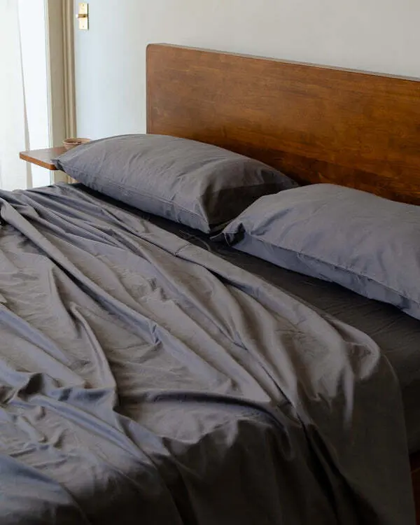 Luxe Sateen Pillowcase Set Steel Grey | Sand Cloud