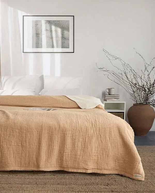 Softy Solid Plush Blanket - Beige | Sand Cloud