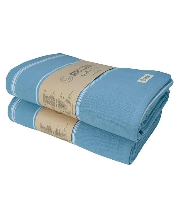 Classic Fringeless XL Bath Bundle - Slate Blue - 2 Pack | Sand Cloud