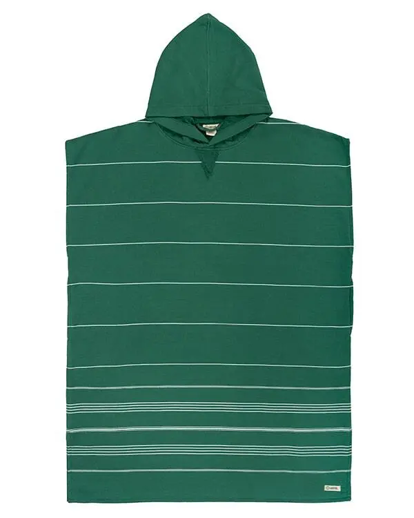 Classic Stripe Hooded Poncho - Rain Forest | Sand Cloud