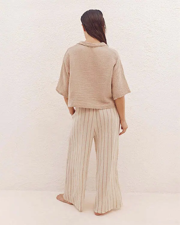 Sagar Gauze Crop Shirt - Pant Set | Sand Cloud - Image 3