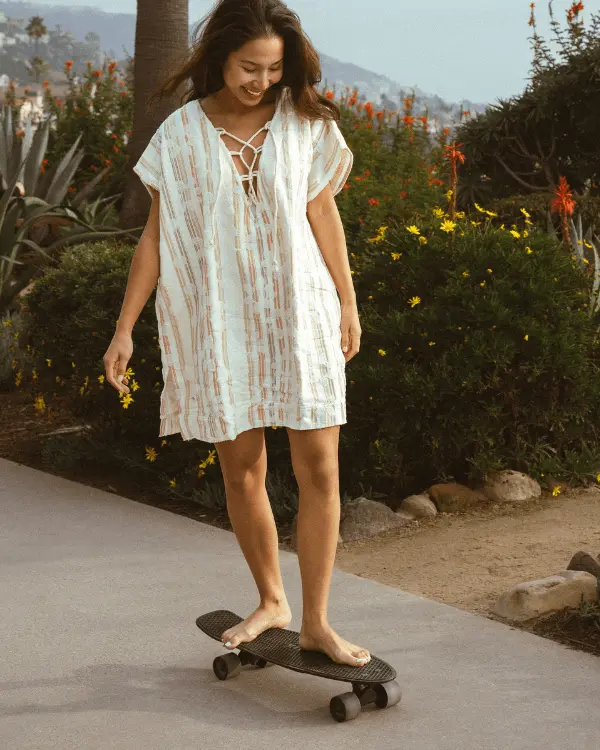Alternative view of Daisy Stripe Cover Up | Sand Cloud