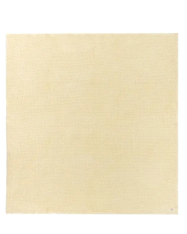 Alternative view of Little Fishies Waffle Blanket - Butter | Sand Cloud