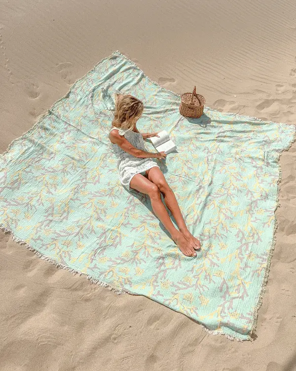 Alternative view of Ajax Reef - PARTY BLANKET | Sand Cloud