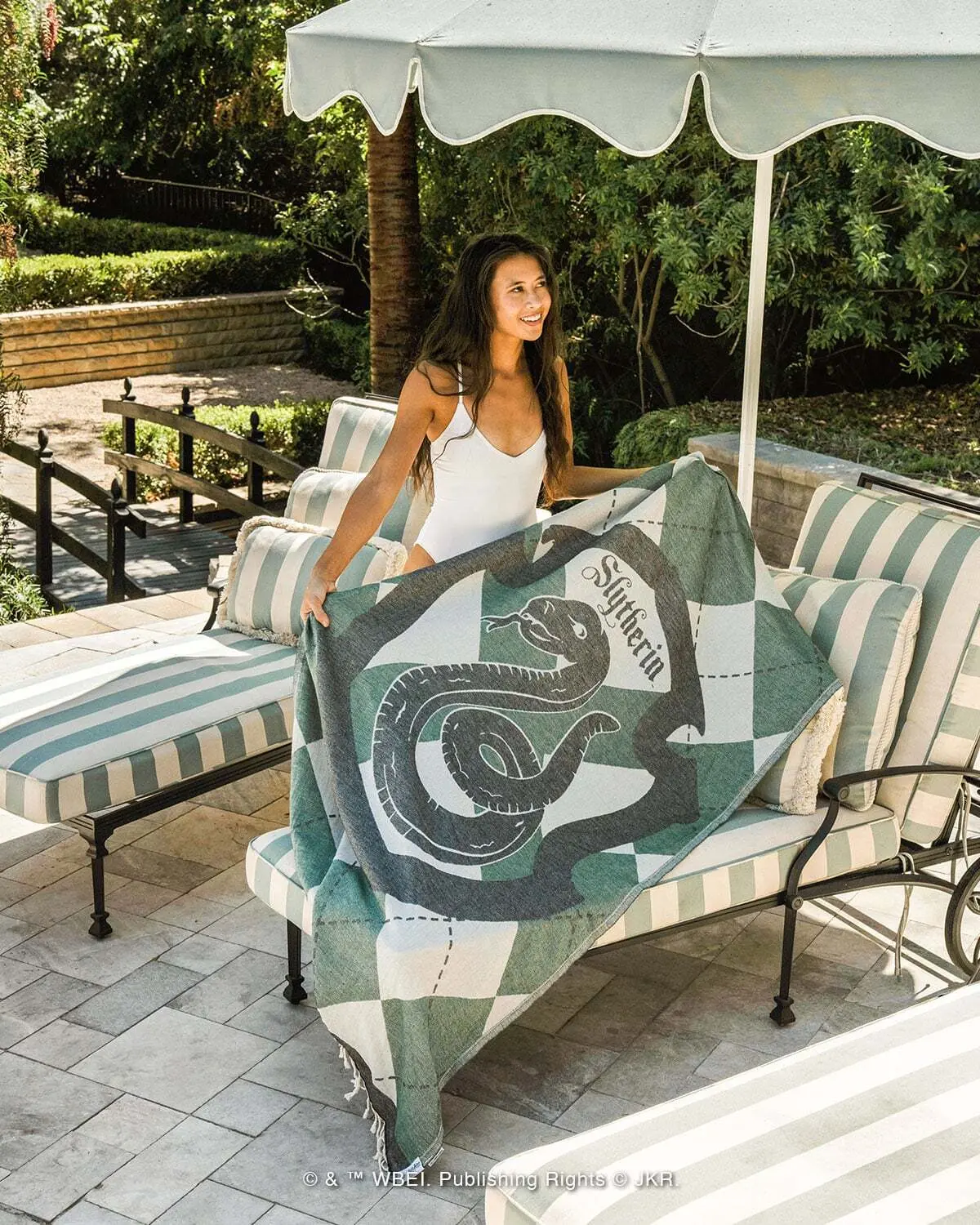Alternative view of Slytherin Towel | Sand Cloud