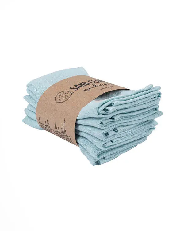 Terra Bath Washcloth Bundle 6 Pack - Seaglass | Sand Cloud