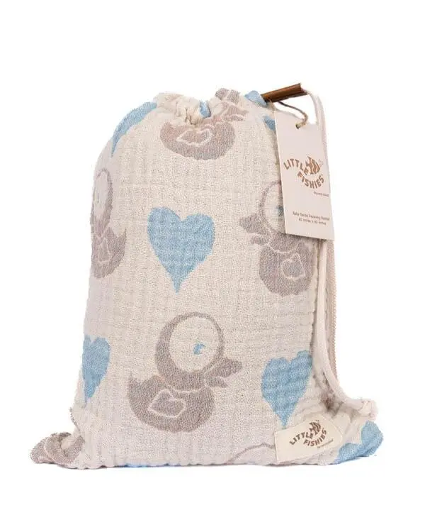 Ducky Gauze Receiving Blanket Single with Pouch | Sand Cloud - Image 5