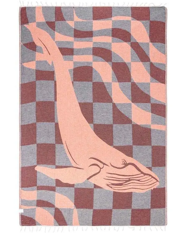 Alternative view of Checkered Whale - Large | Sand Cloud