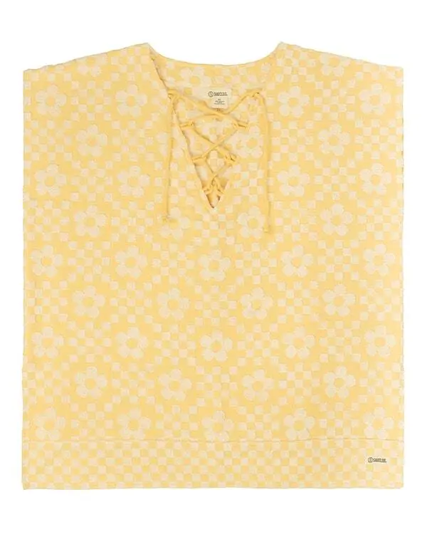 Alternative view of Floral Check Cover Up | Sand Cloud