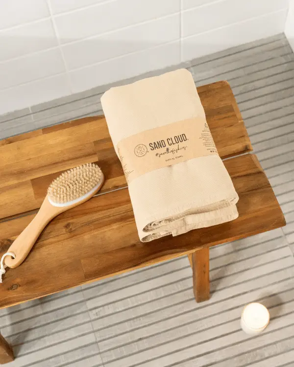 Terra Fringeless XL Bath Bundle - Sand | Sand Cloud - Image 6