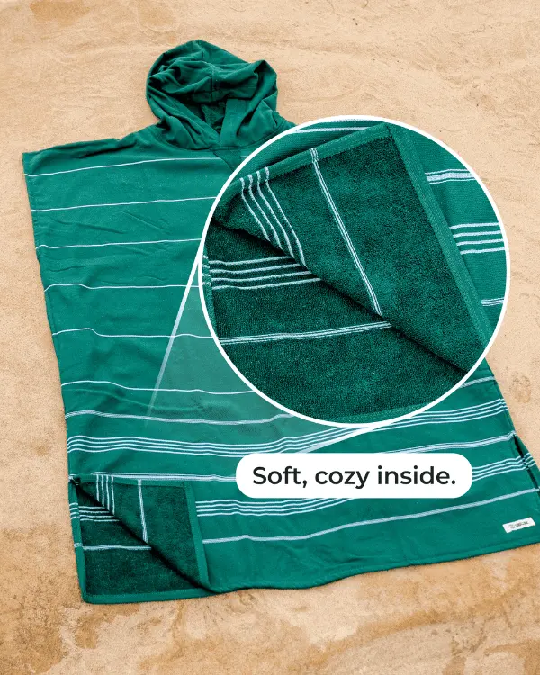 Terra Hooded Poncho - Seaglass | Sand Cloud - Image 4