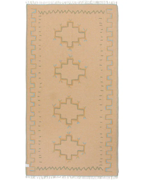 Alternative view of Moroccan Towel Teal | Sand Cloud