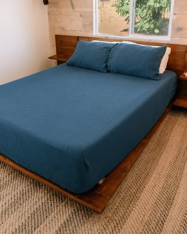 Sonoran Fitted Sheet - Dark Denim | Sand Cloud