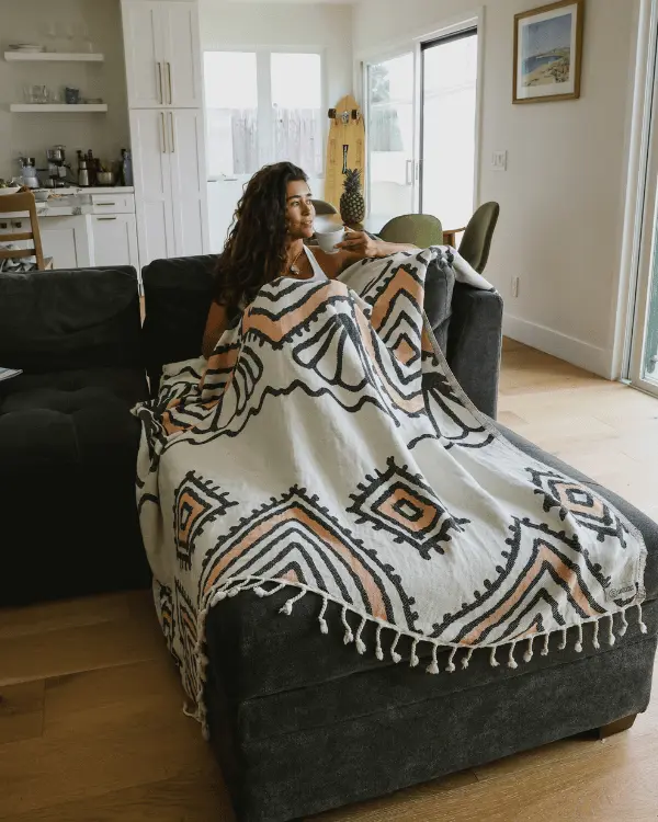 Alternative view of Yasawa Blanket | Sand Cloud