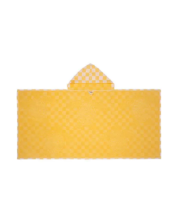 Checker Turtle Hooded Kids Bath Towel | Sand Cloud - Image 3