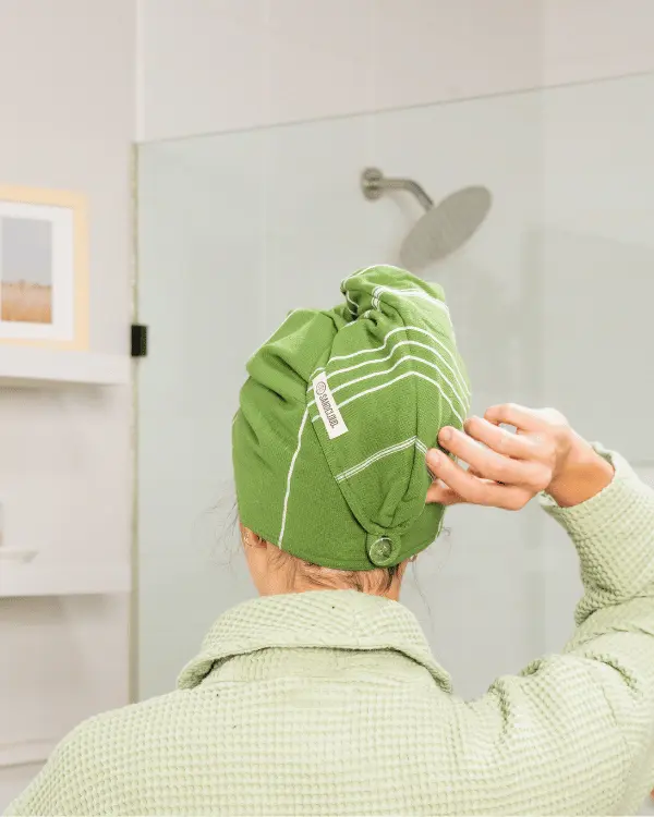 Classic Hair Towel - Green | Sand Cloud - Image 4